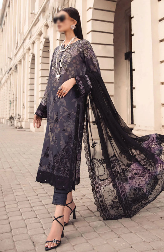 Nureh Maya Swiss Voile Embroidered Collection 2024 - NS-123
