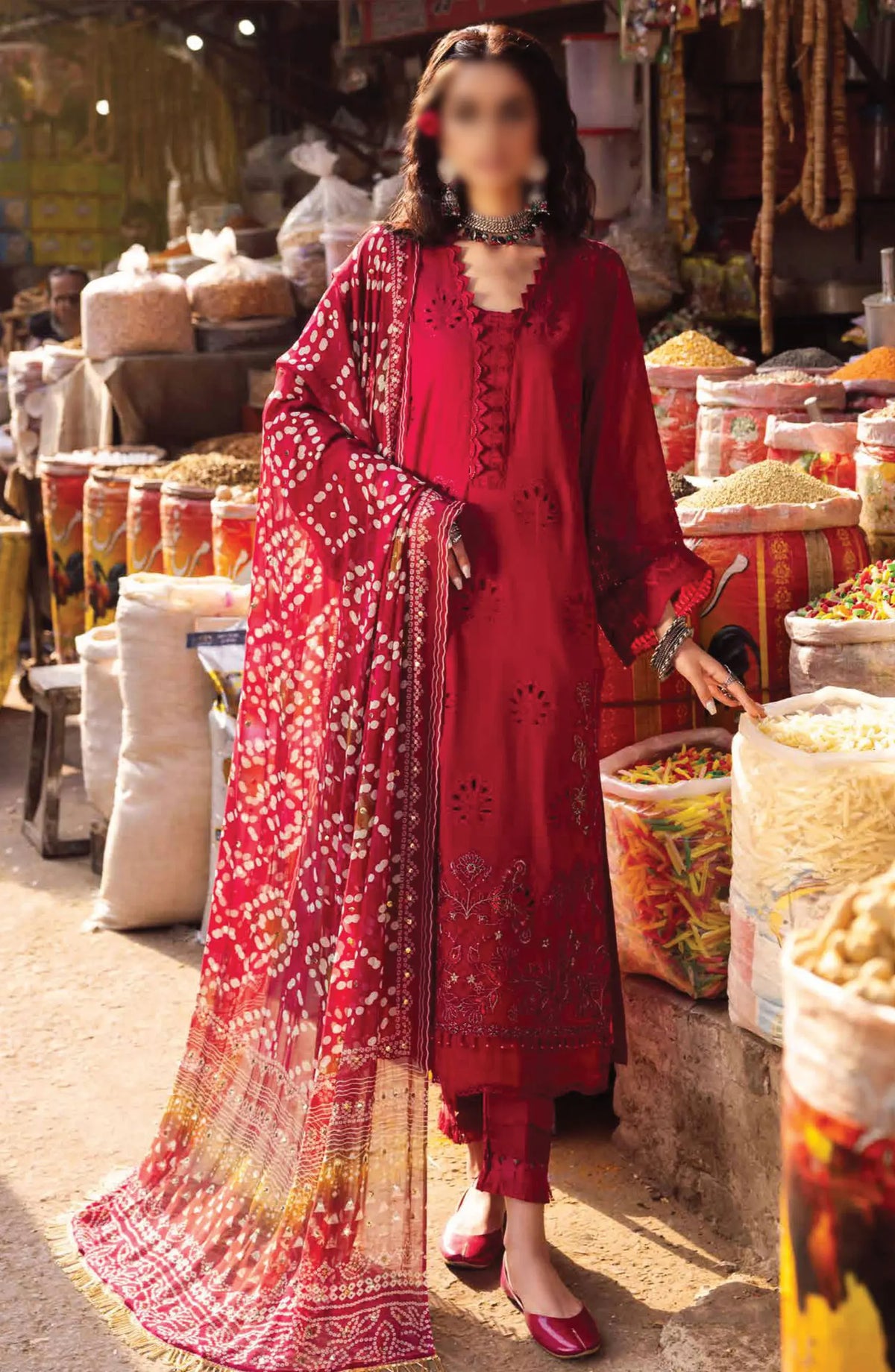 Nureh Bazar Lawn Chikankari Collection 2024 - NS 124