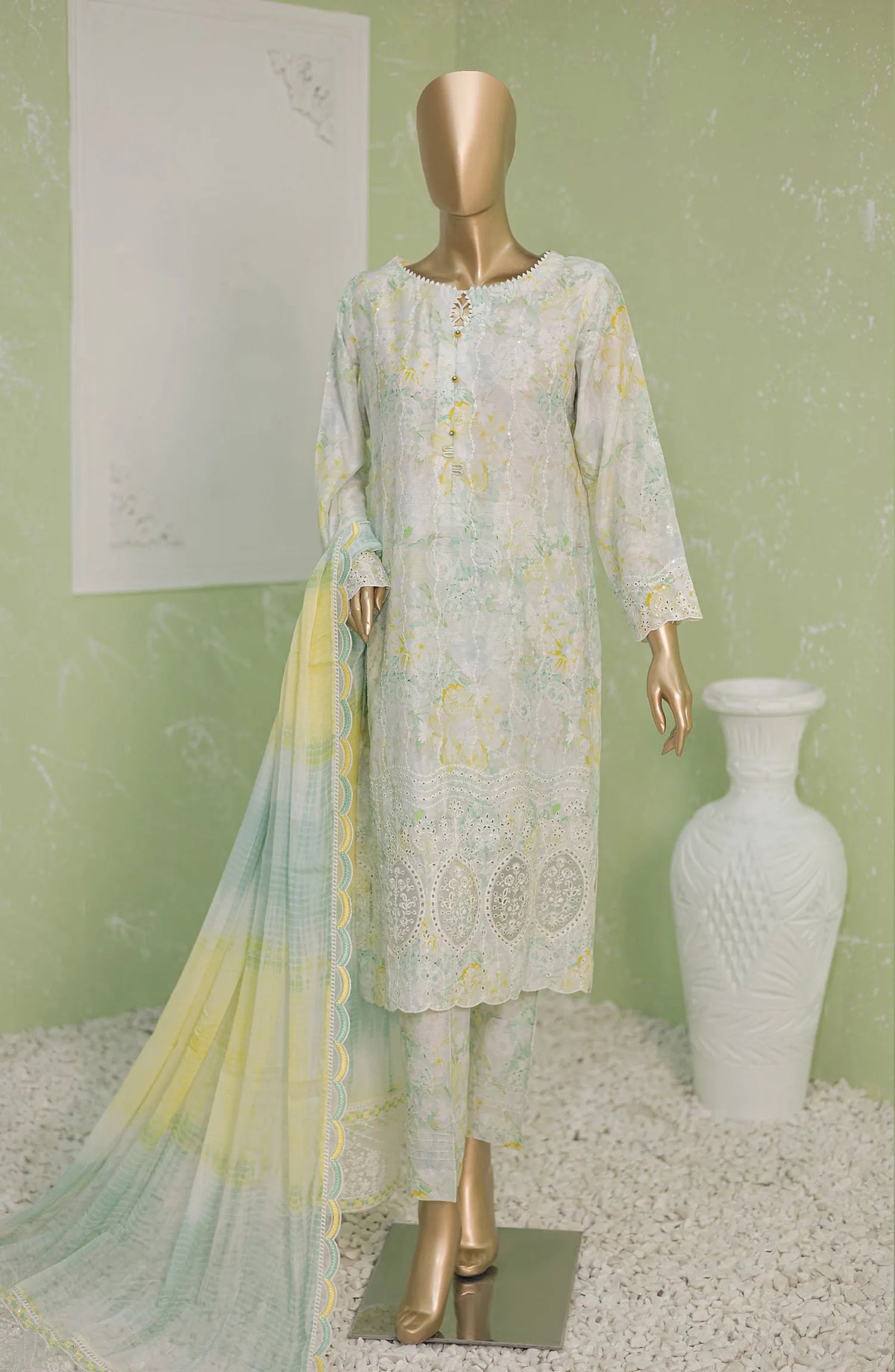 HZ Naubahar Silk Viscose Embroidered Silk Collection - NVE 25 B