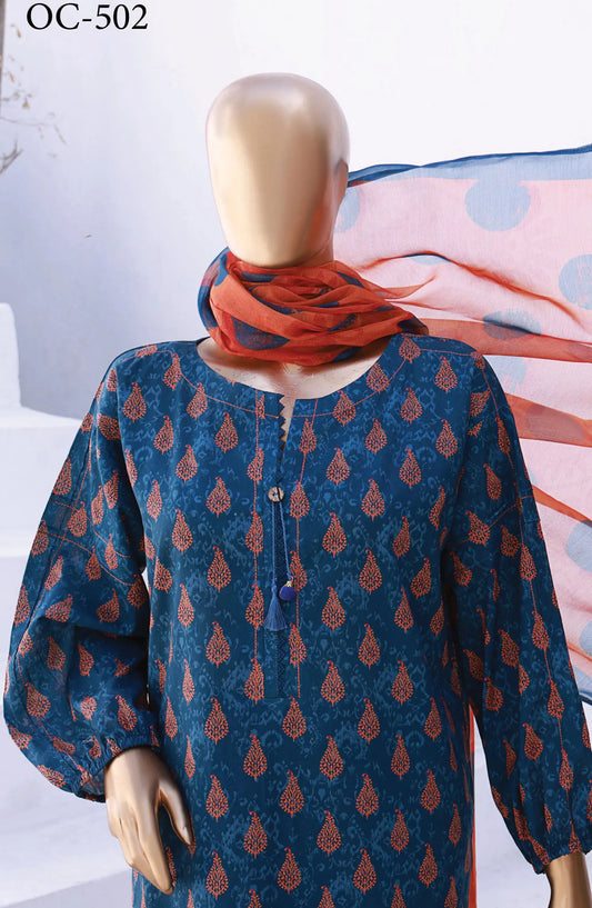 HZ Organic Co Ords 3 Piece Printed Collection - OC 502