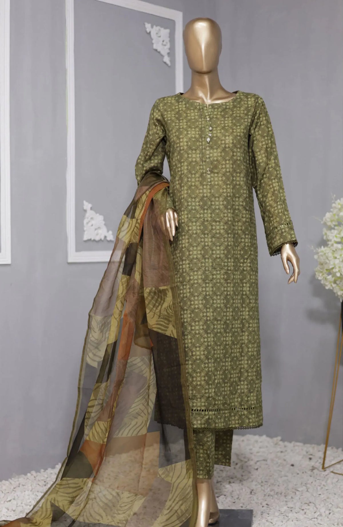 HZ Organic Co Ords 3 Piece Printed Collection - OC 503