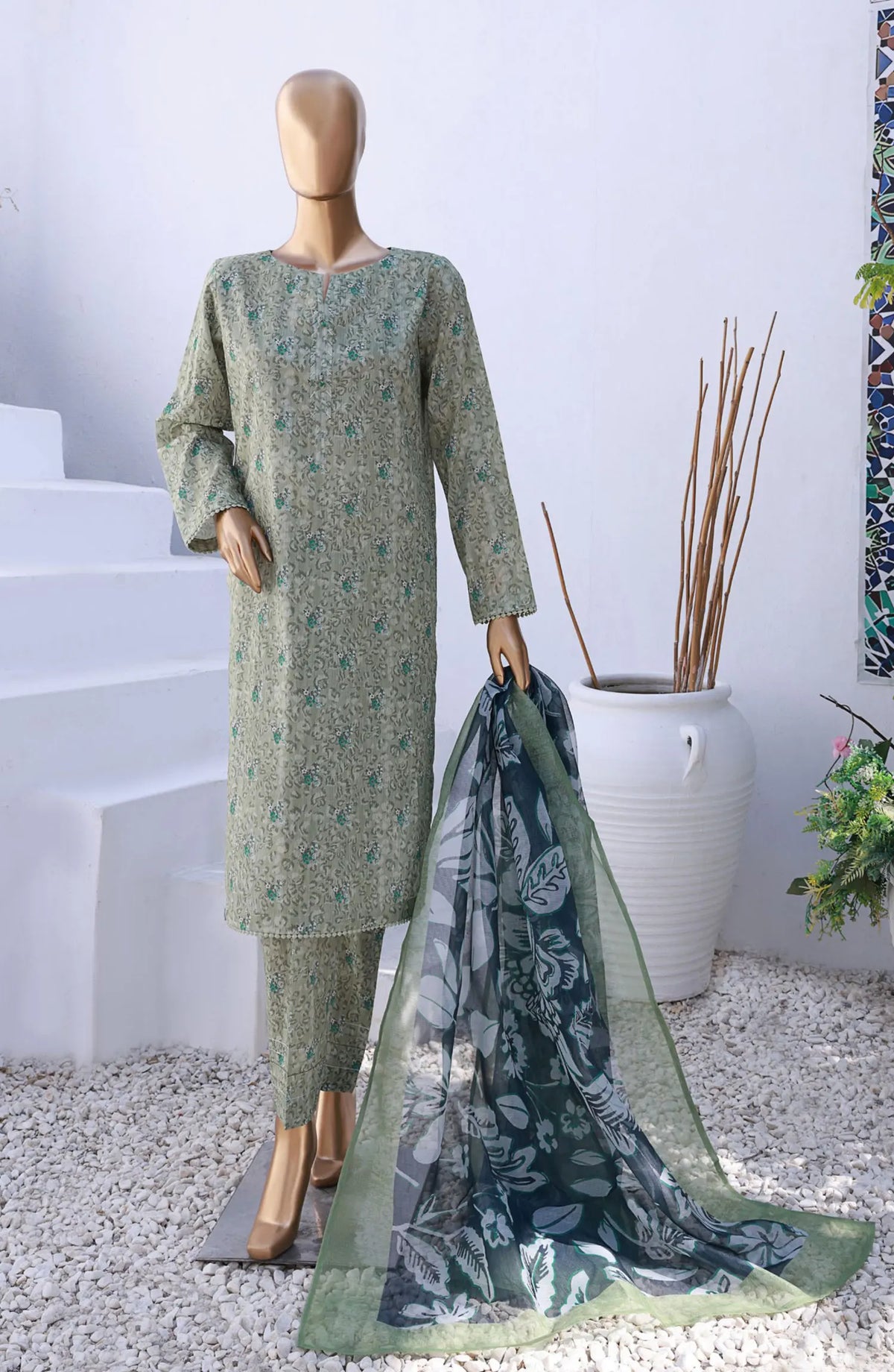 HZ Organic Co Ords 3 Piece Printed Collection - OC 504
