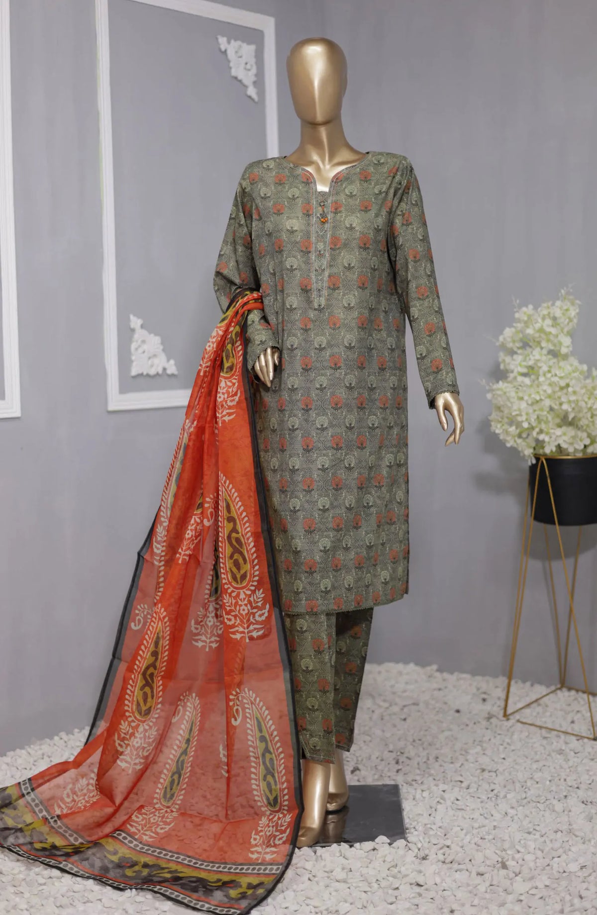HZ Organic Co Ords 3 Piece Printed Collection - OC 510