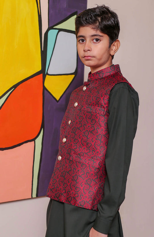 Real Image Kids Waist Coat and Prince Coat Collection 2024 - OKW 043