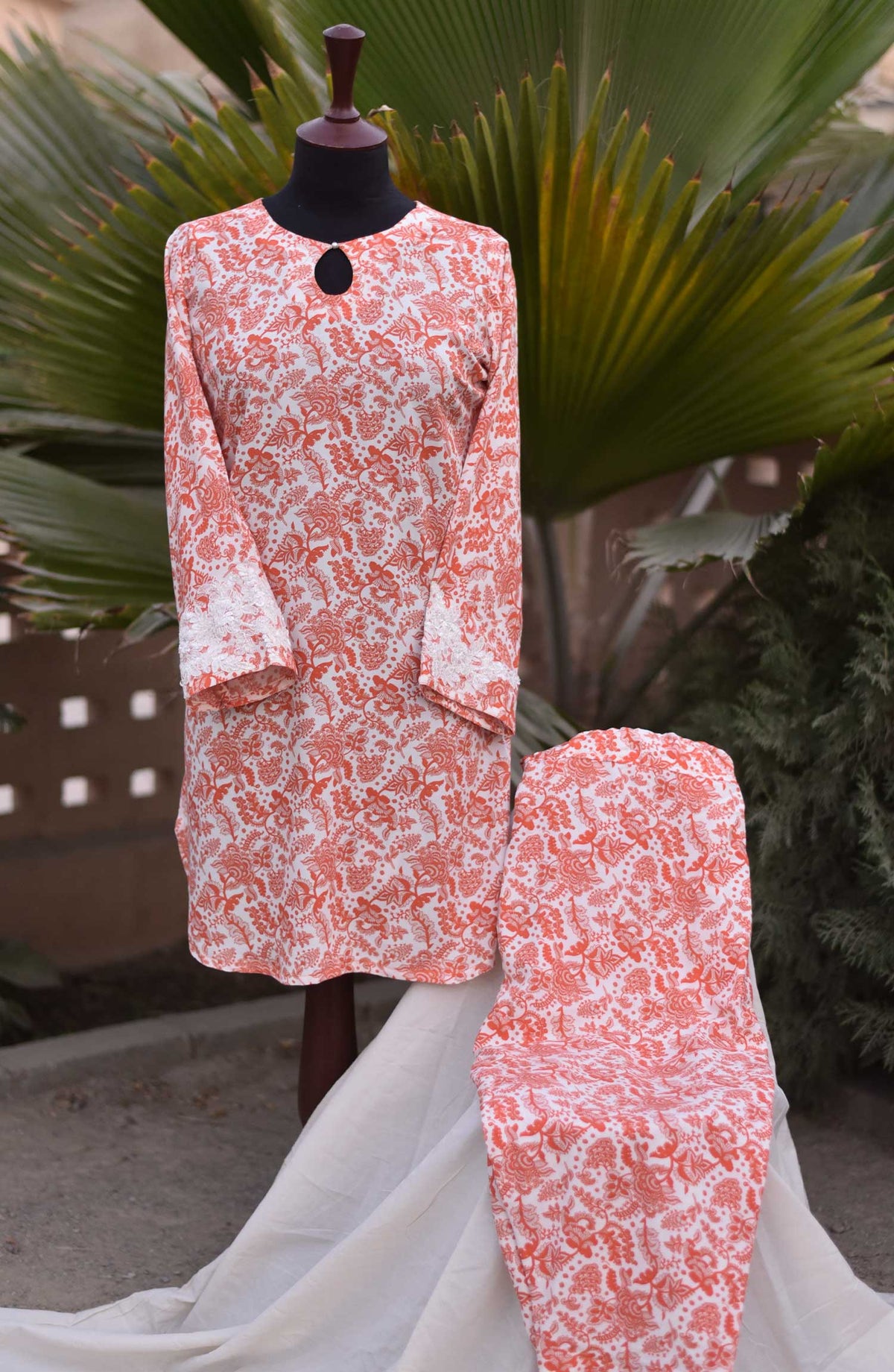 Artistic Wear Pret Collection Orange Paisley