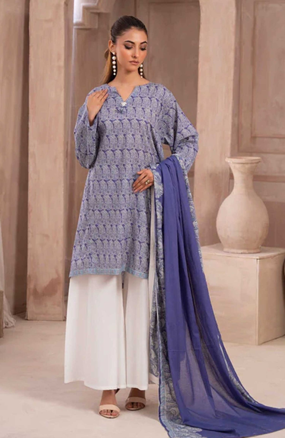 Ayla Studio Printed Swiss Lawn Stitched 3 Piece - Paisley Passion - AS25EP - Casual Collection
