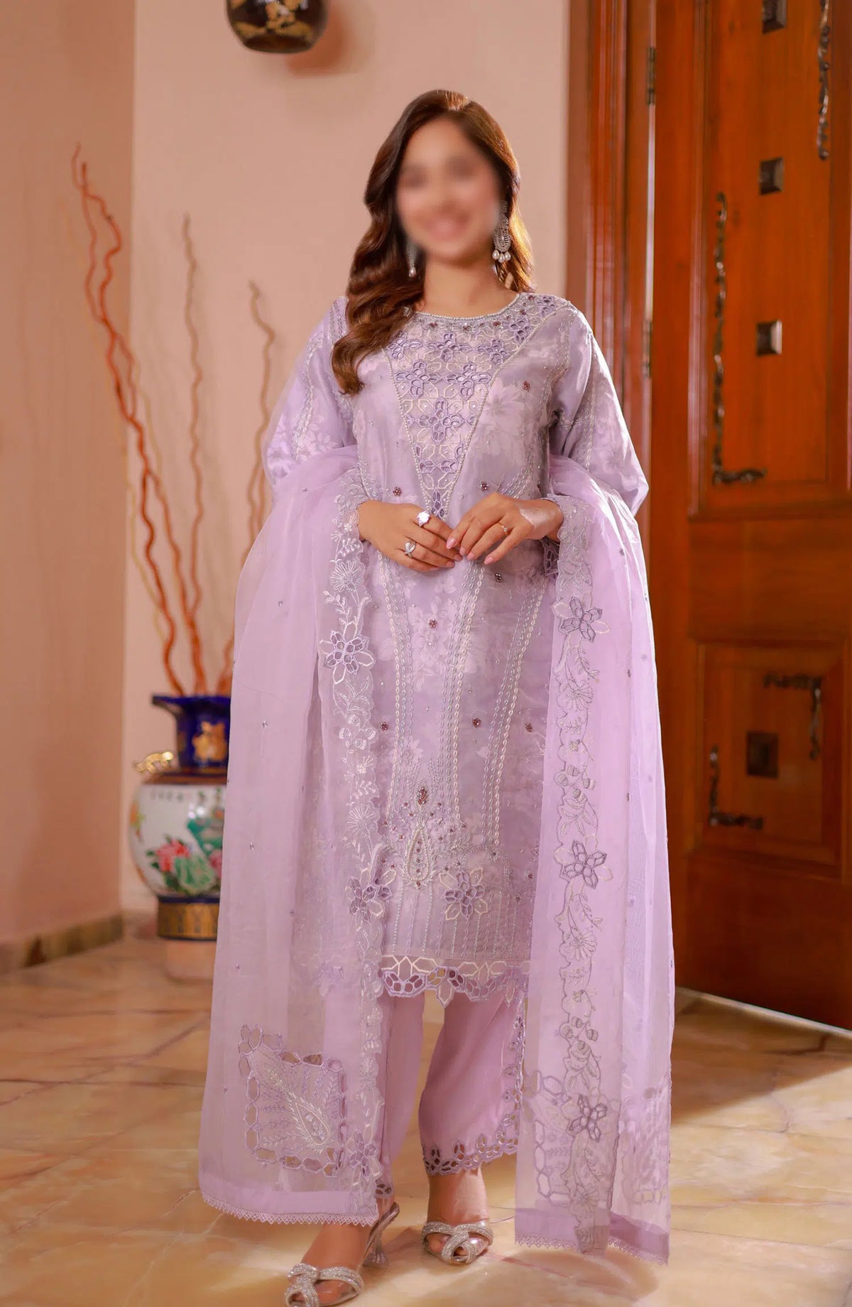 Guzel Naqsh Organza Stitched 3 Piece Collection - 06 PARSA