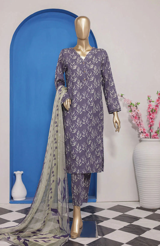 HZ Platinum Co Ords 3 Pcs Printed Collection - PCC 04 B