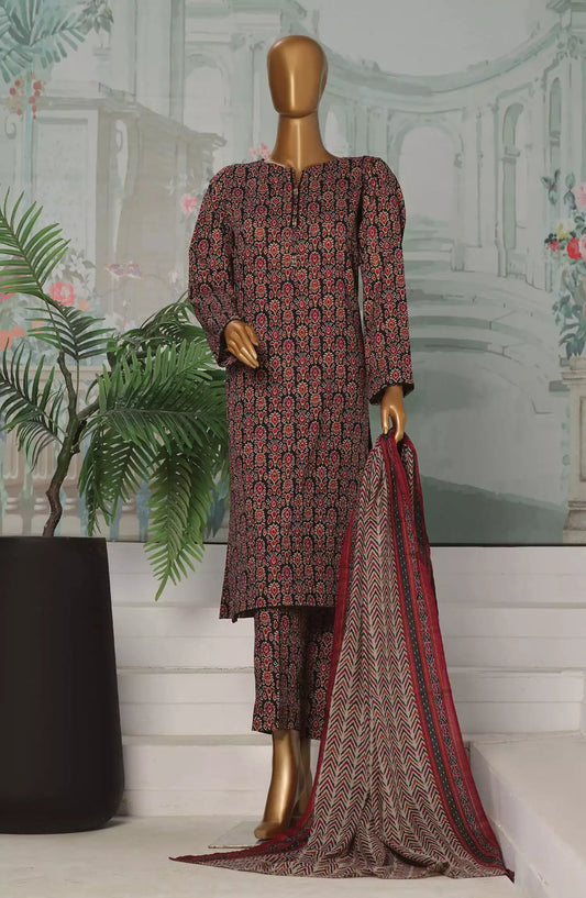 HZ Platinum Co Ords Autumn 3 Pcs Printed Collection - PCC-225 A