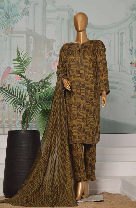 HZ Platinum Co Ords Autumn 3 Pcs Printed Collection - PCC-226 B