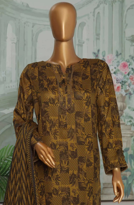 HZ Platinum Co Ords Autumn 3 Pcs Printed Collection - PCC-226 B