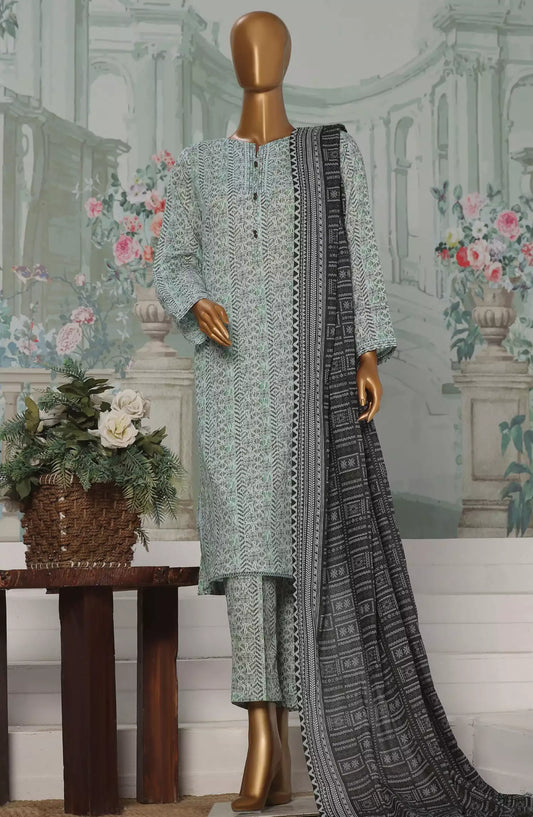 HZ Platinum Co Ords Autumn 3 Pcs Printed Collection - PCC-230 B