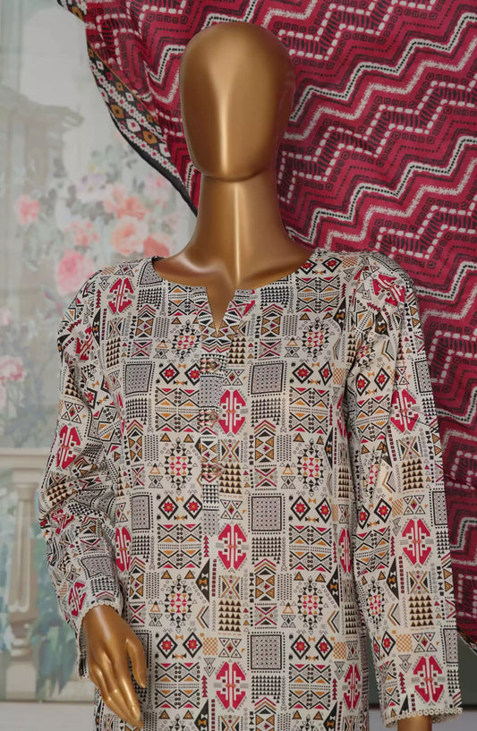 HZ Platinum Co Ords Autumn 3 Pcs Printed Collection - PCC-231 B