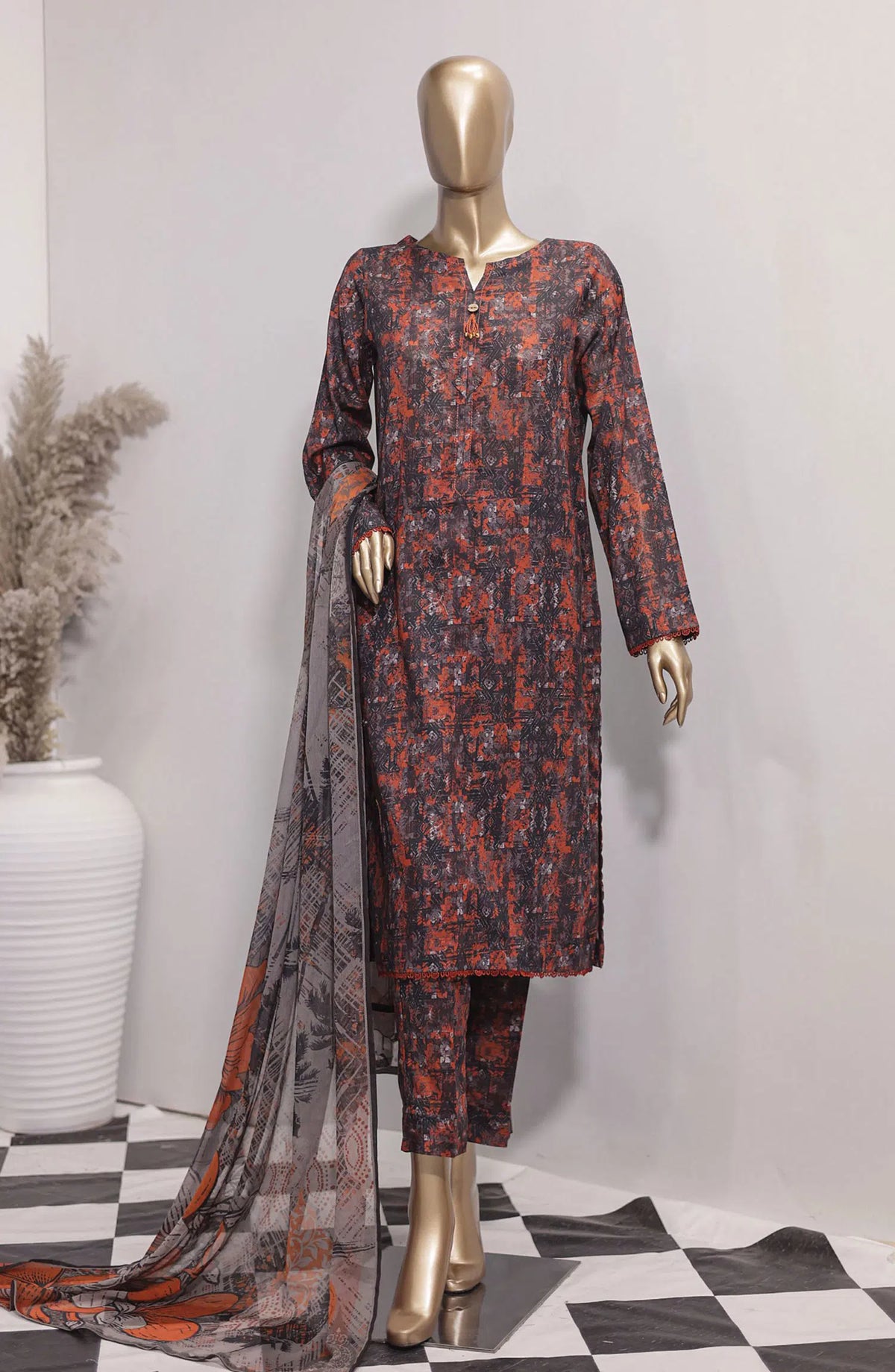 HZ Platinum Co Ords 3 Pcs Printed Collection - PCC 33