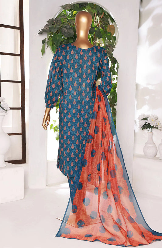HZ Kaavish RTW Printed Co Ords Collection 2024 - PCD 407 Blue