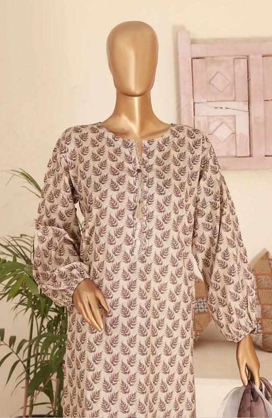 HZ Kaavish RTW Printed Co Ords Collection 2024 - PCD 410 Cream Beige