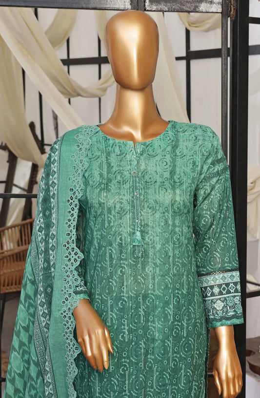 HZ RTW Printkari Embroidered Dupatta Collection - PCL-402 GREEN
