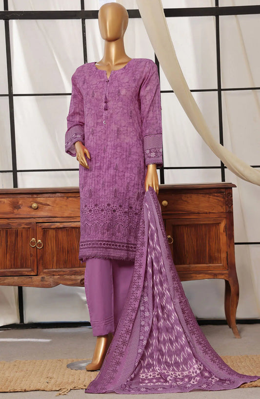 HZ RTW Printkari Embroidered Dupatta Collection - PCL-406 PINK
