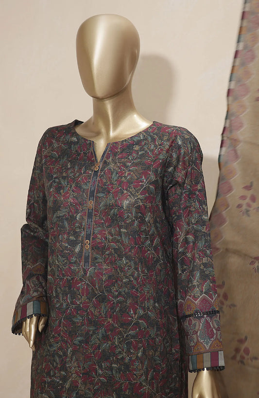 HZ Platinum Digital Printed Lawn with Doriya Dupatta Collection 2024 - PDC 38