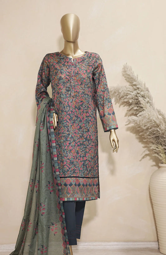 HZ Platinum Digital Printed Lawn with Doriya Dupatta Collection 2024 - PDC 40