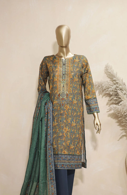 HZ Platinum Digital Printed Lawn with Doriya Dupatta Collection 2024 - PDC 47
