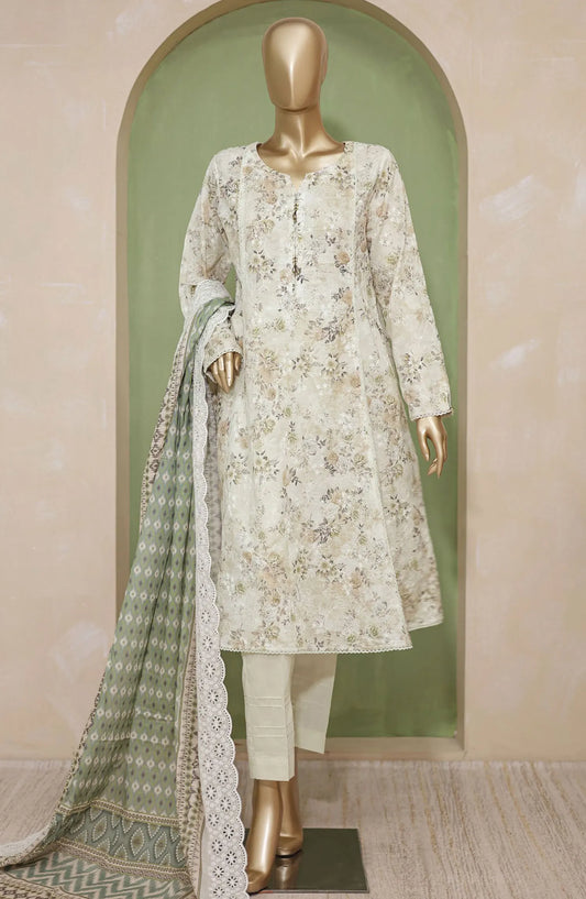 HZ Dhagakari Printed Embroidered Lawn Collection - PDE 732