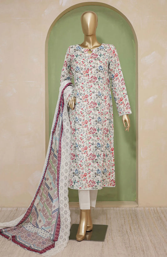 HZ Dhagakari Printed Embroidered Lawn Collection - PDE 734