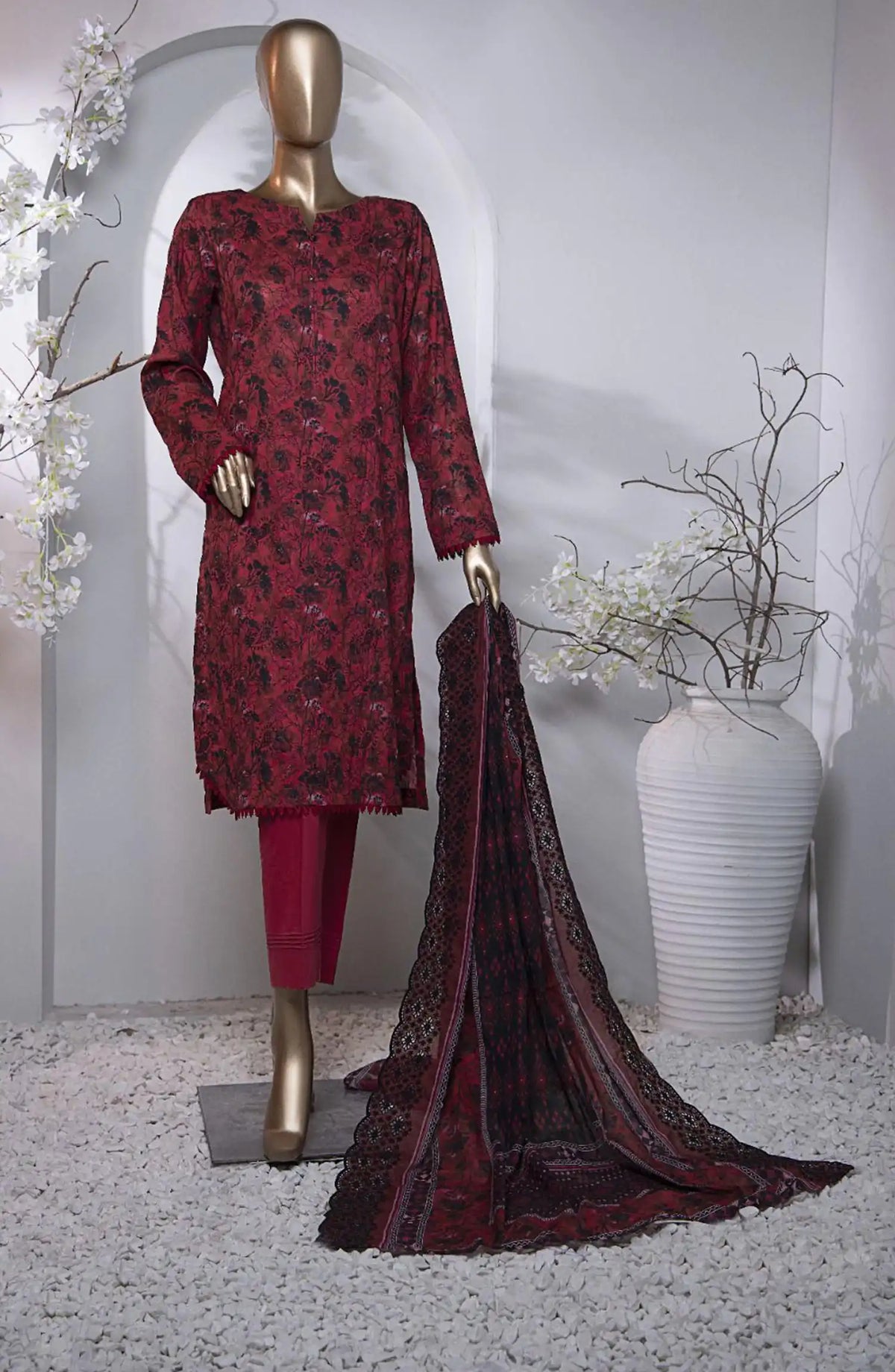 HZ Dhagakari Embroidered Lawn Collection - PDE-761