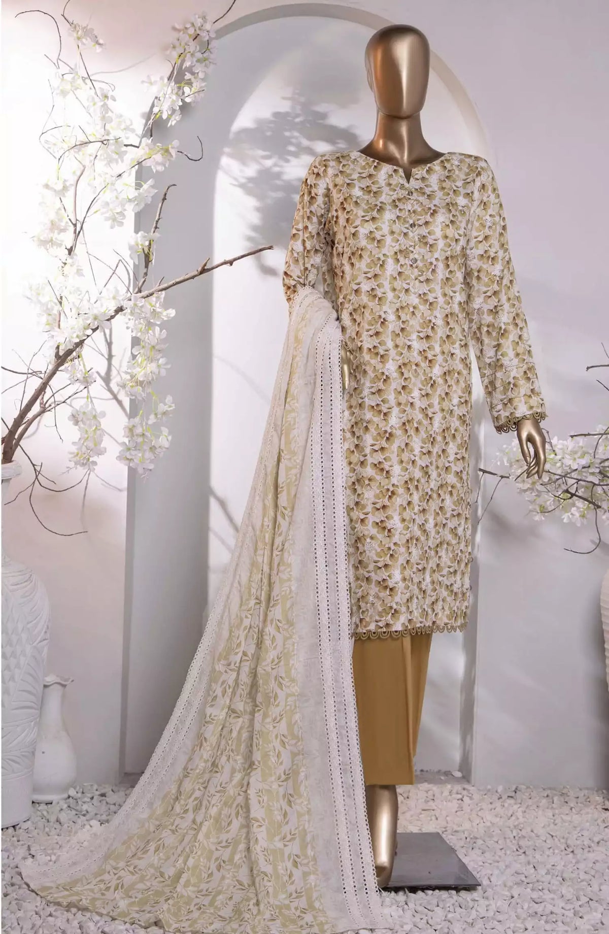 HZ Dhagakari Embroidered Cotton Lawn Collection Vol 03 - PDE-789