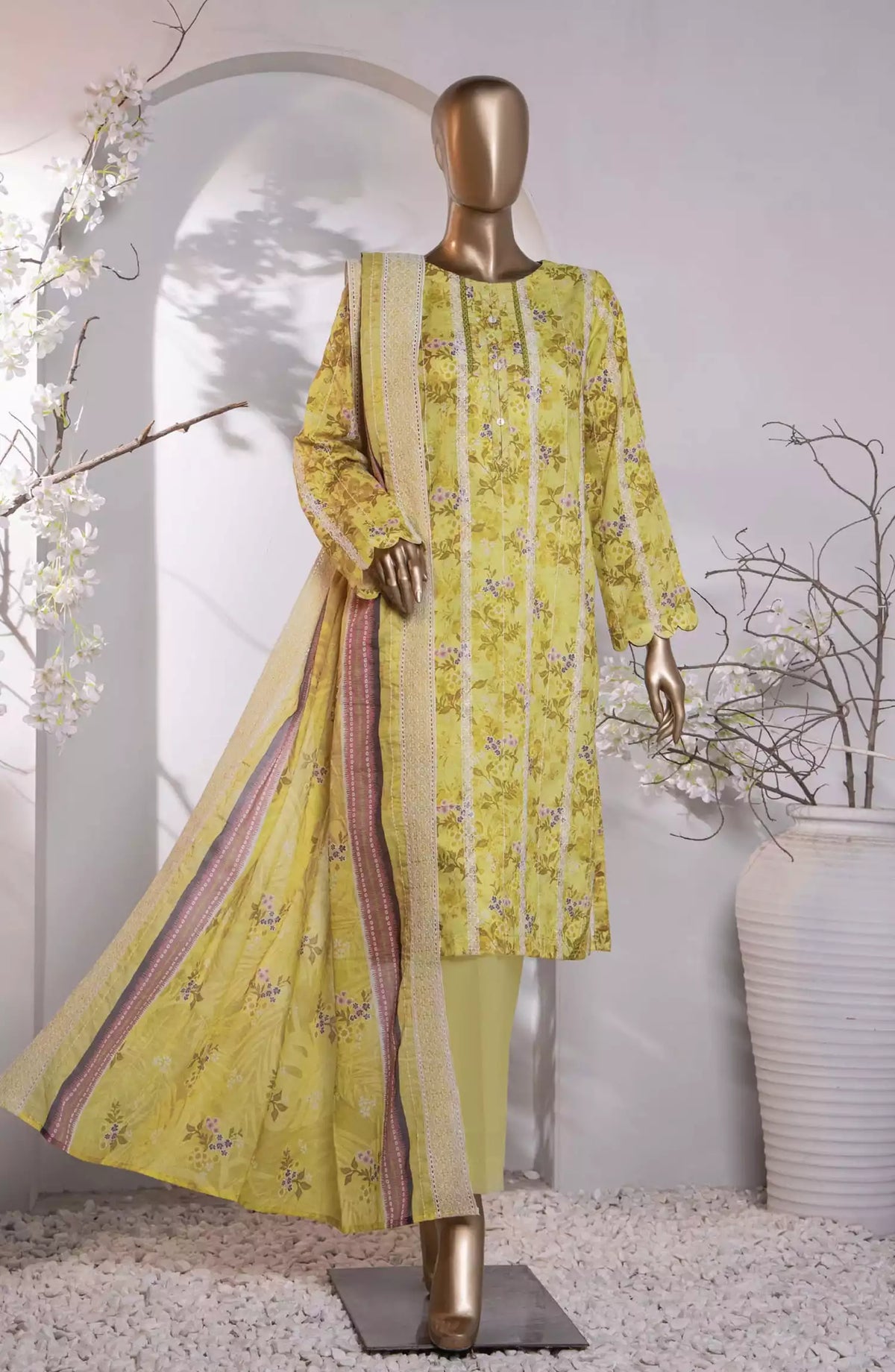 HZ Dhagakari Embroidered Cotton Lawn Collection Vol 03 - PDE-791
