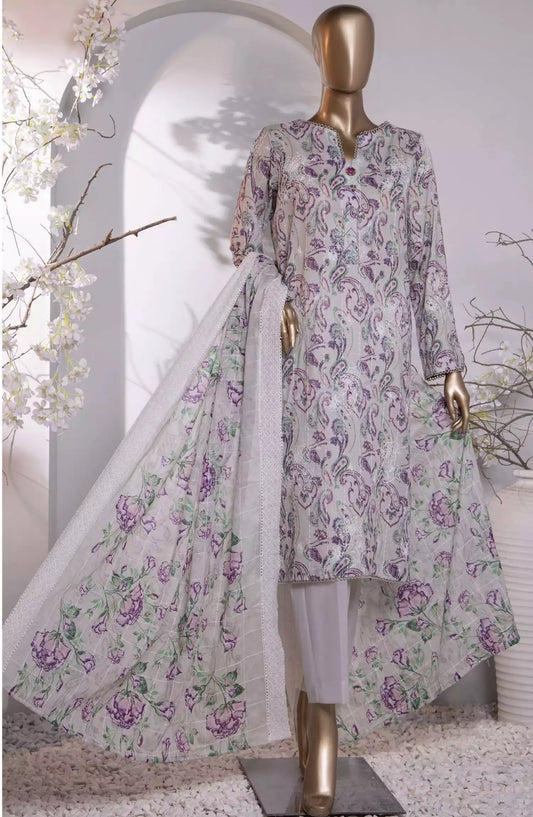 HZ Dhagakari Embroidered Cotton Lawn Collection Vol 03 - PDE-792
