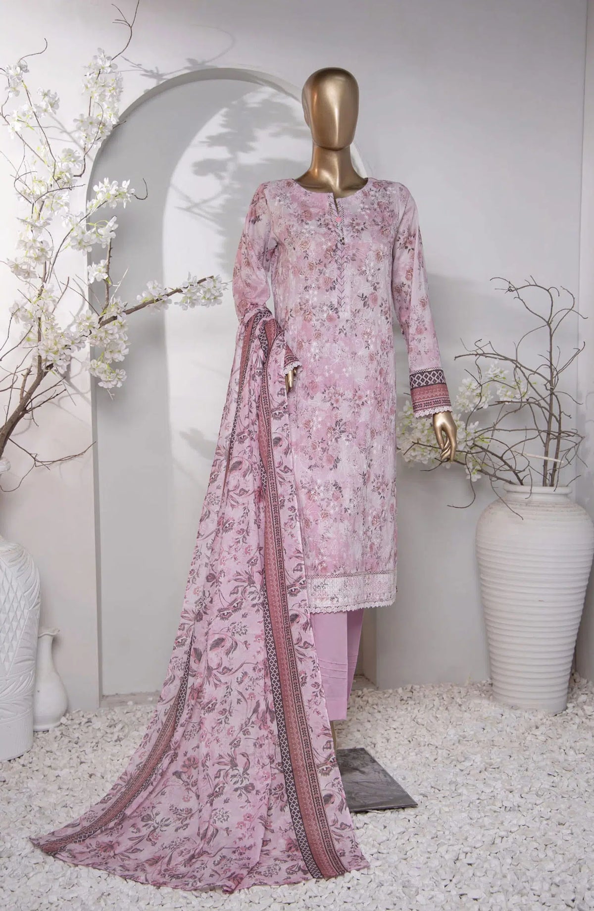 HZ Dhagakari Embroidered Collection 2024 - PDE-798