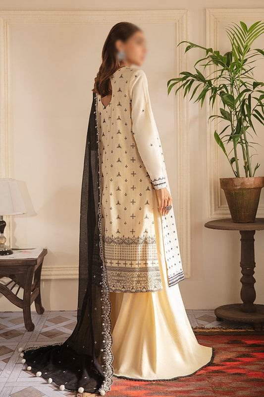 Manzil - Khaddar and Linen Unstitched Collection D- PEARL ACME