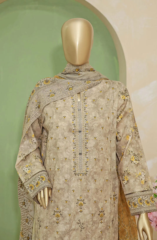 HZ Premium Emb Lawn Shirt with Emb Lawn Dupatta Collection - PEC-704