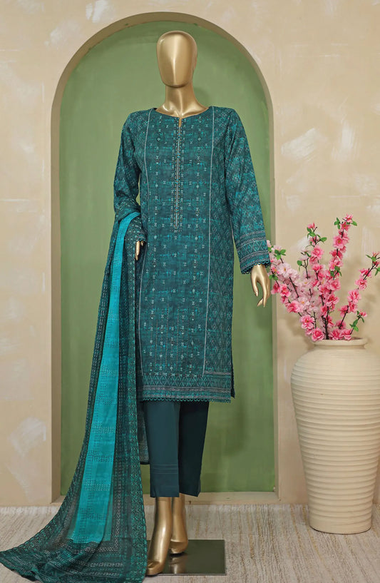 HZ Premium Emb Lawn Shirt with Emb Lawn Dupatta Collection - PEC-705