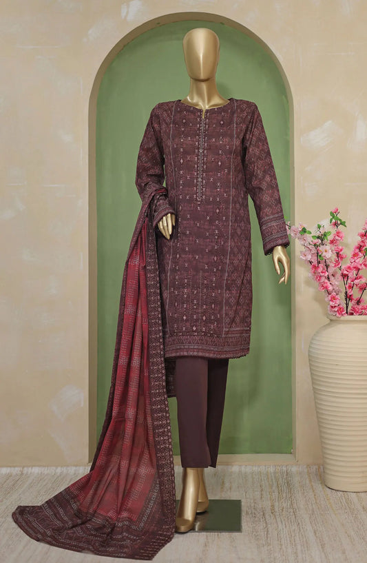 HZ Premium Emb Lawn Shirt with Emb Lawn Dupatta Collection - PEC-706