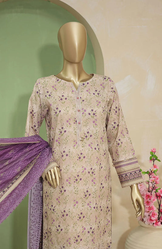 HZ Premium Emb Lawn Shirt with Emb Lawn Dupatta Collection - PEC-708