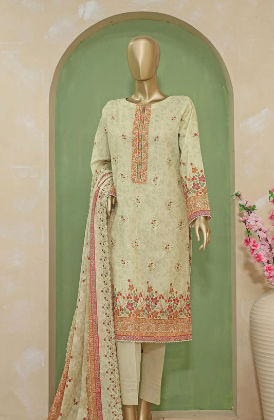 HZ Premium Emb Lawn Shirt with Emb Lawn Dupatta Collection - PEC-710