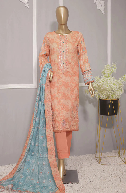 HZ Premium Lawn Embroidered with Lawn Dupatta Collection VOl 02 - PEC 711