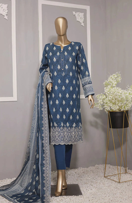 HZ Premium Lawn Embroidered with Lawn Dupatta Collection VOl 02 - PEC 712