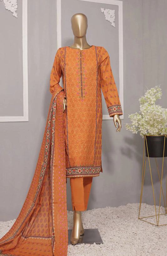 HZ Premium Lawn Embroidered with Lawn Dupatta Collection VOl 02 - PEC 717
