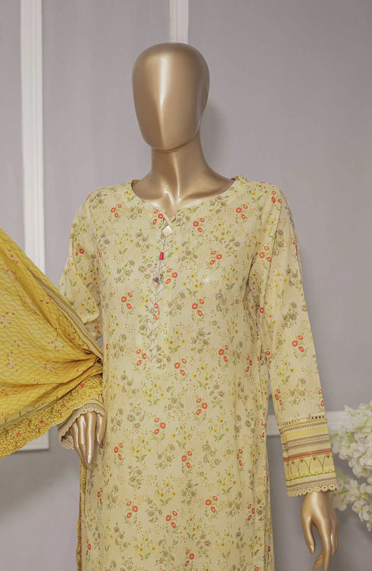 HZ Premium Lawn Embroidered with Lawn Dupatta Collection VOl 02 - PEC 719