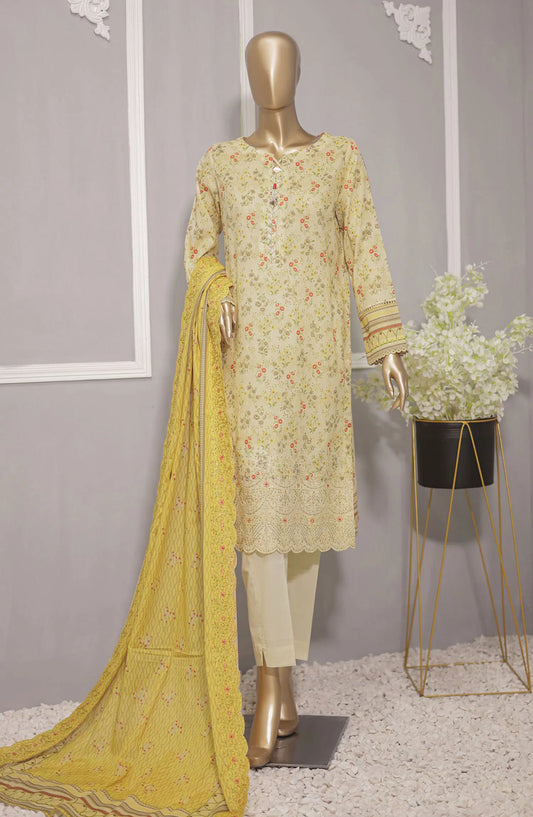 HZ Premium Lawn Embroidered with Lawn Dupatta Collection VOl 02 - PEC 719
