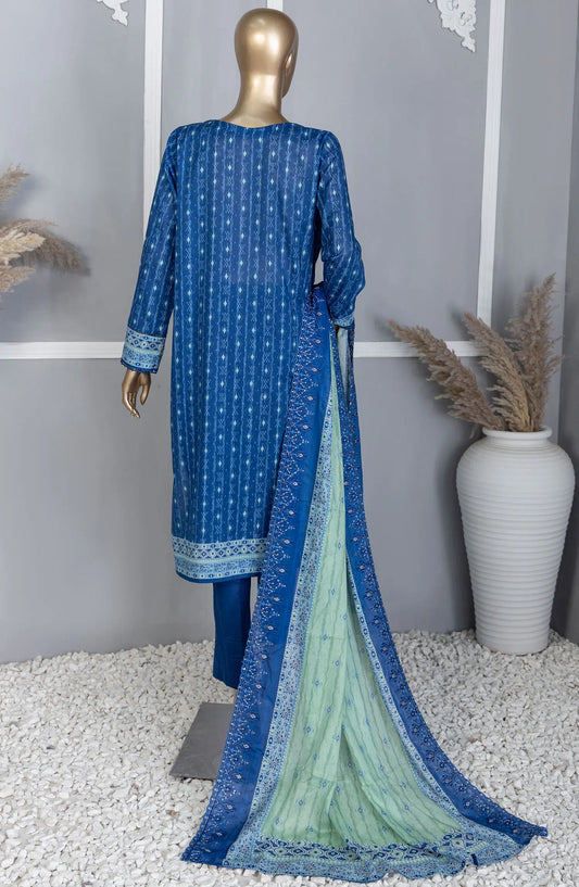 Premium Lawn Embroidered Shirt With Embroidered Cutwork Lawn Dupatta Vol-04 - PEC-743