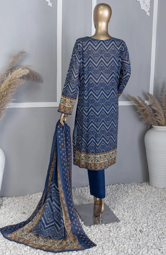 Premium Lawn Embroidered Shirt With Embroidered Cutwork Lawn Dupatta Vol-04 - PEC-745