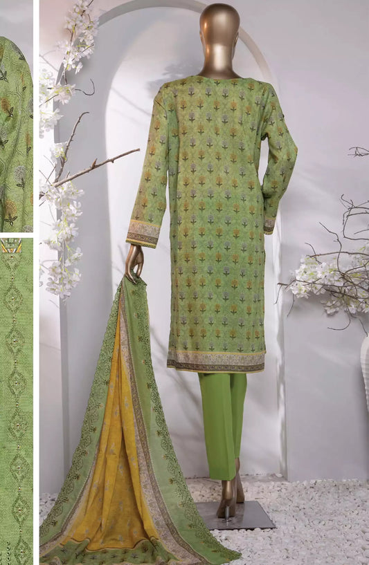 HZ Premium Embroidered Cotton Lawn Collection 2024 - PEC-753