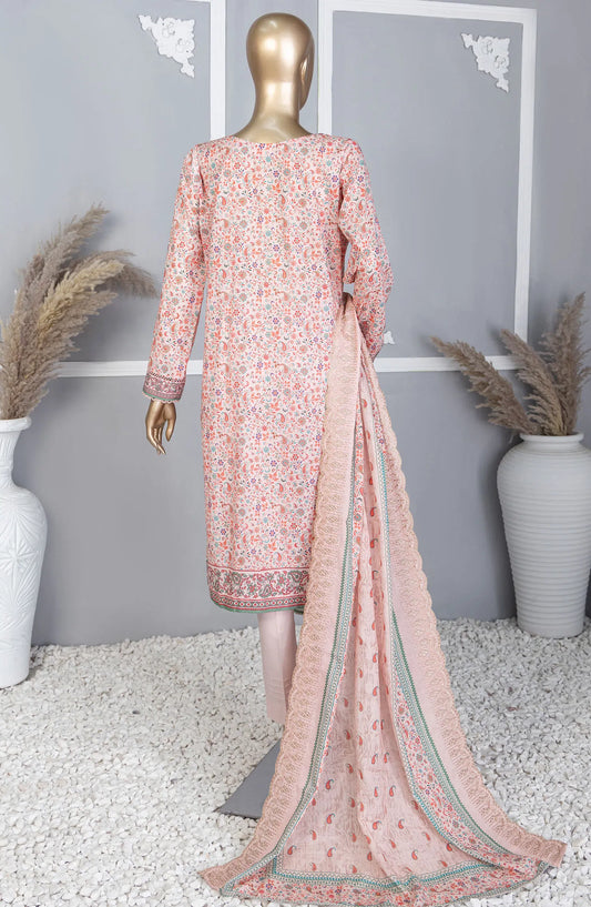 Premium Lawn Embroidered Shirt With Embroidered Cutwork Lawn Dupatta Vol-04 - PEC-756