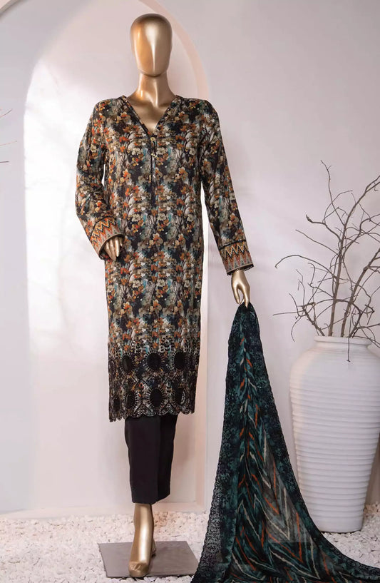 HZ Premium Embroidered Cotton Lawn Collection 2024 - PEC-758