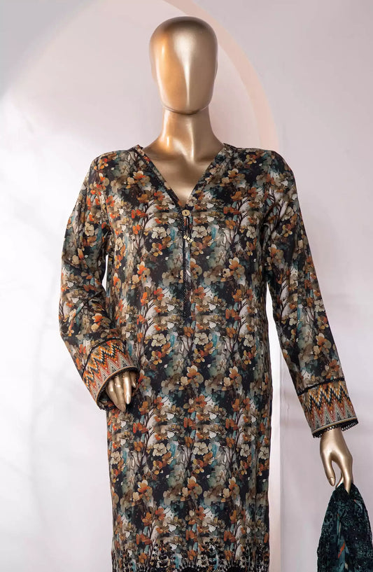 HZ Premium Embroidered Cotton Lawn Collection 2024 - PEC-758