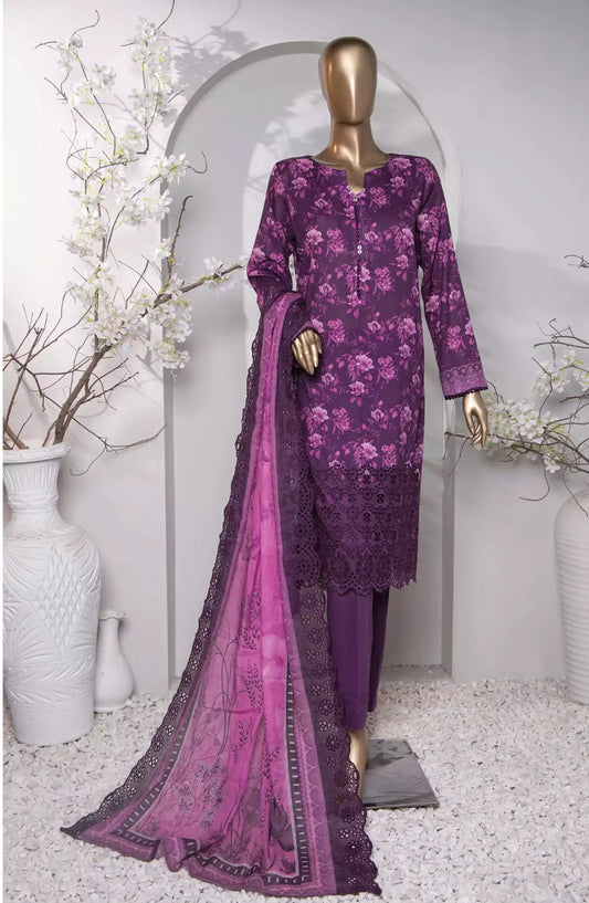 HZ Premium Embroidered Cotton Lawn Collection 2024 - PEC-760